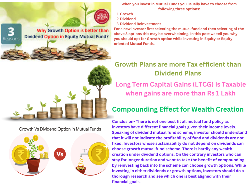 Mutual funds Growth Option